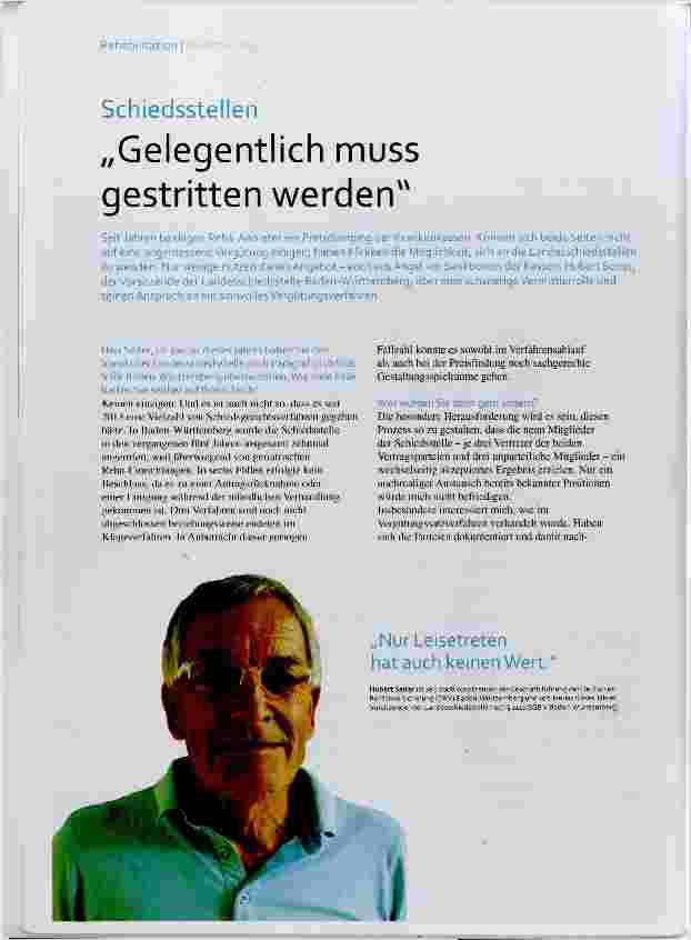 Vorschauseite 1: Gelegentlich muss gestritten werden
