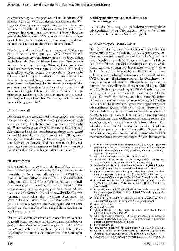 Vorschauseite 4: Auswirkungen der WG-Novelle auf die Probandenversicherung