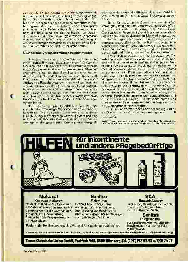 Vorschauseite 3: Führt Kostendämpfung im Gesundheitswesen zu einem Dilemma in der Krankenpflege?