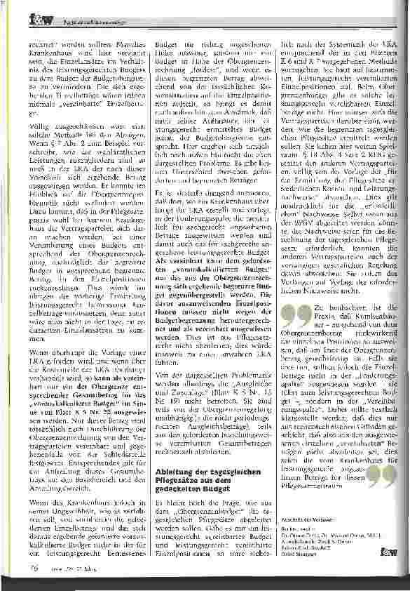 Vorschauseite 5: Das Nebenund Durcheinander von leistungsgerechtem Budget, Budgetobergrenze und LKA