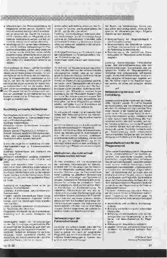 Vorschauseite 2: ÖTV-Vorschläge zum Pflegenotstand Vorgelegt dem Krankenhausbeirat des Gesungheitssenats zur Diskussion