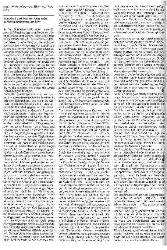 Vorschauseite 2: Begleitung schwerkranker und sterbender Muslime und ihrer Angehörigen
