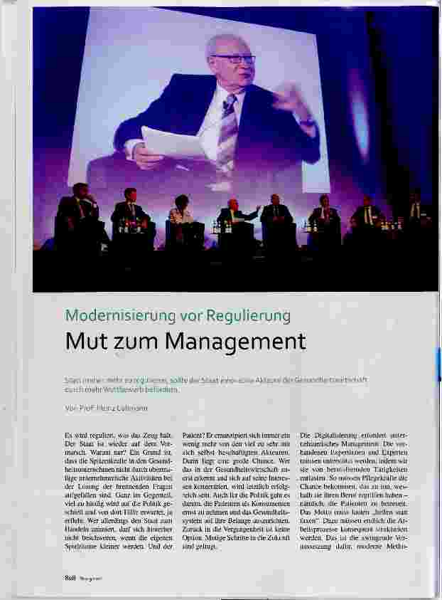 Vorschauseite 1: Mut zum Management