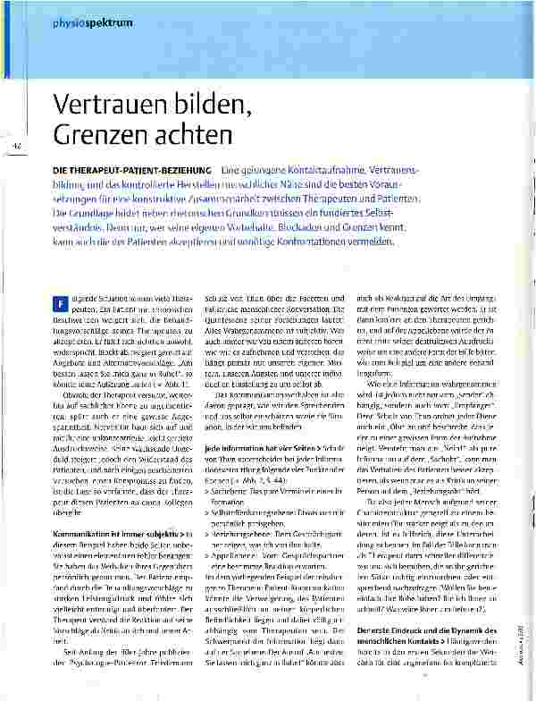 Vorschauseite 1: Vertrauen bilden, Grenzen achten