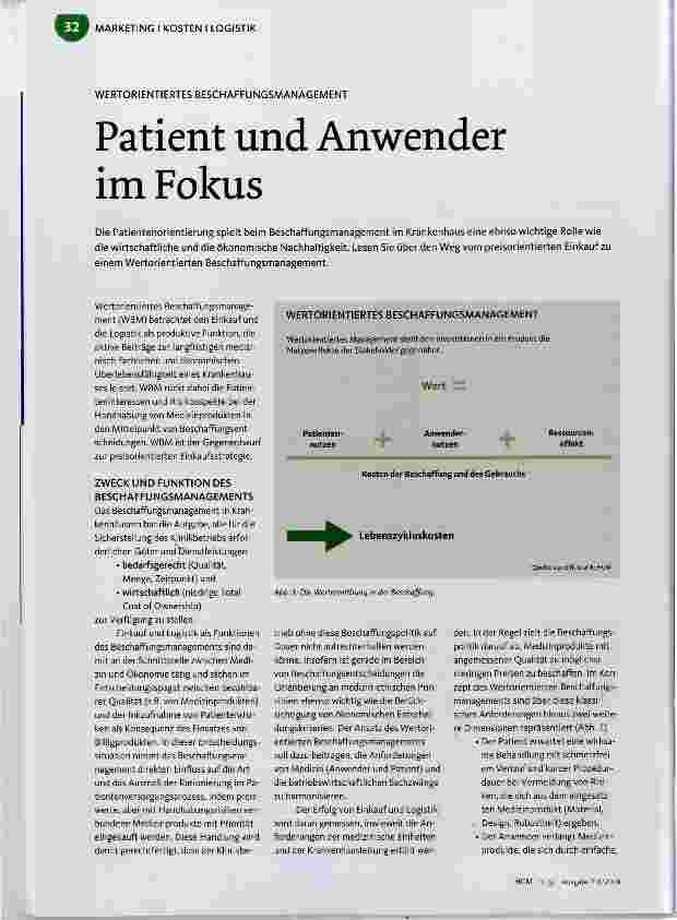 Vorschauseite 1: Patient und Anwender im Fokus