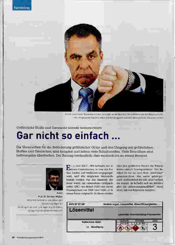Vorschauseite 1: Gar nicht so einfach