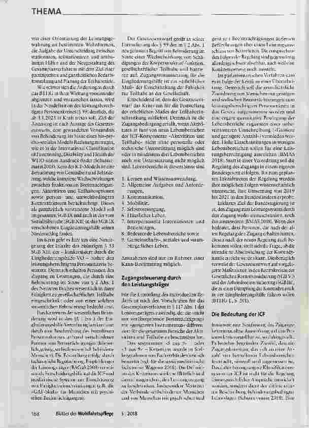 Vorschauseite 2: Die Neuregelung des Zugangs zu Leistungen der Eingliederungshilfe im Bundesteilhabegesetz