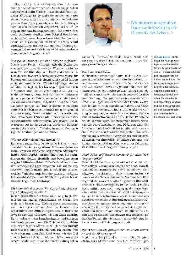 Vorschauseite 2: Geistig fit bleiben bedeutet lebenslang lernen