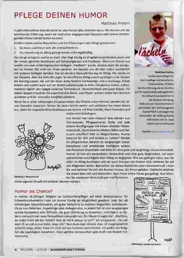 Vorschauseite 1: PFLEGE DEINEN HUMOR