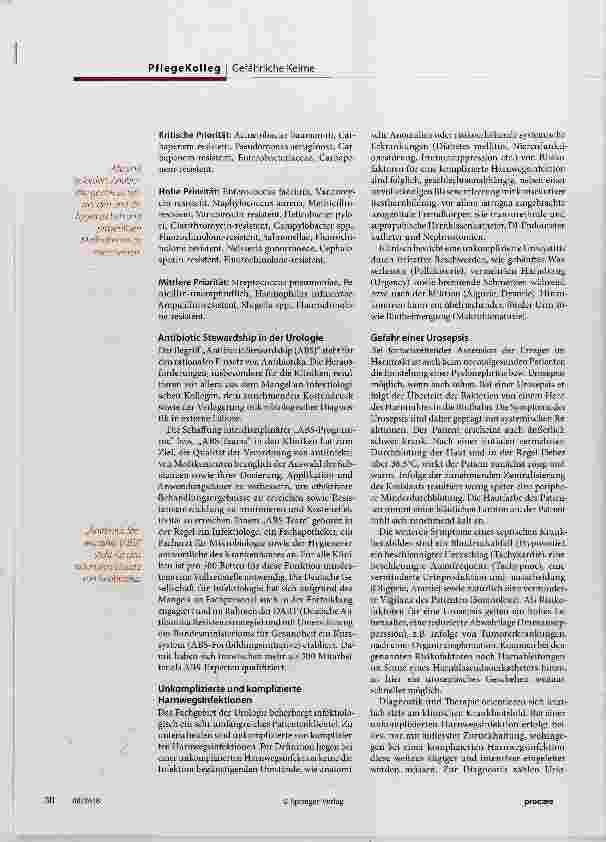 Vorschauseite 2: Infektionen im Harntrakt