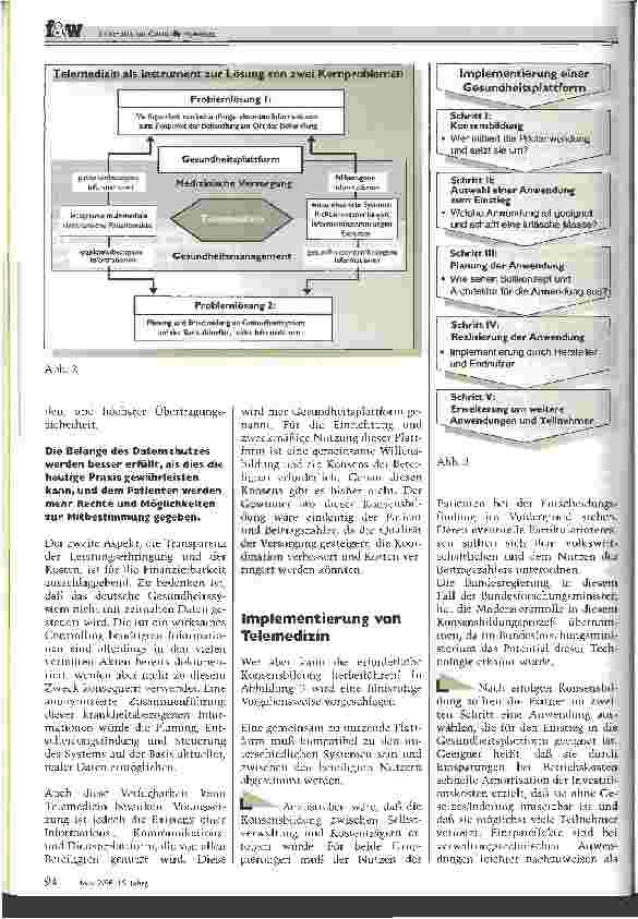 Vorschauseite 3: Telematik im Gesundheitswesen