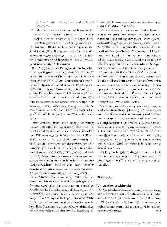 Vorschauseite 3: Fitness von Physiotherapieschülern
