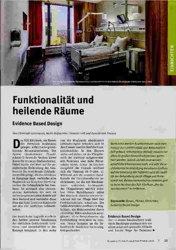 Vorschauseite 1: Funktionalität und heilende Räume