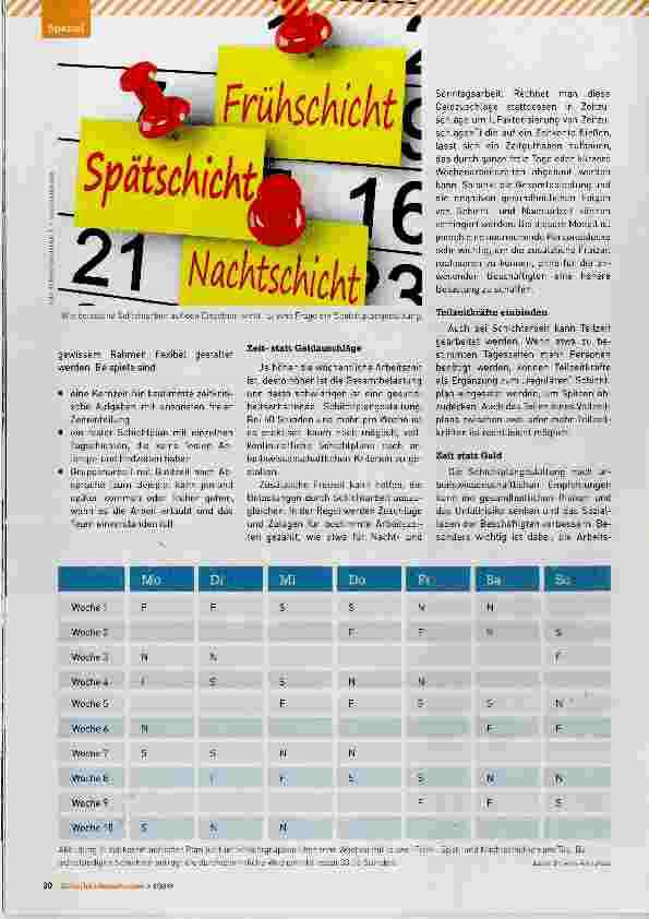 Vorschauseite 3: Schichtarbeit gesund gestalten