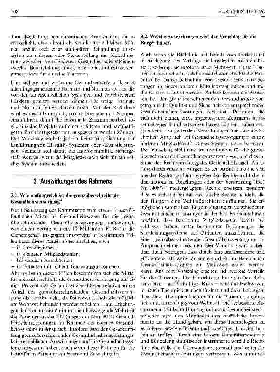 Vorschauseite 6: Mitteilung der Kommission Ein Gemeinschaftsrahmen für die Ausübung der Patientenrechte in der grenzüberschreitenden Gesundheitsversorgung
