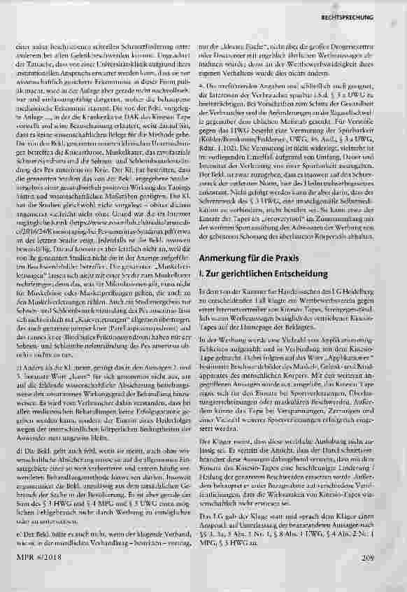 Vorschauseite 4: Gesundheitswerbung - Kinesio-Tapes