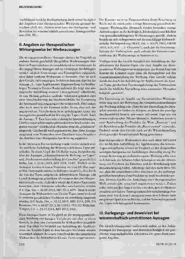 Vorschauseite 5: Gesundheitswerbung - Kinesio-Tapes