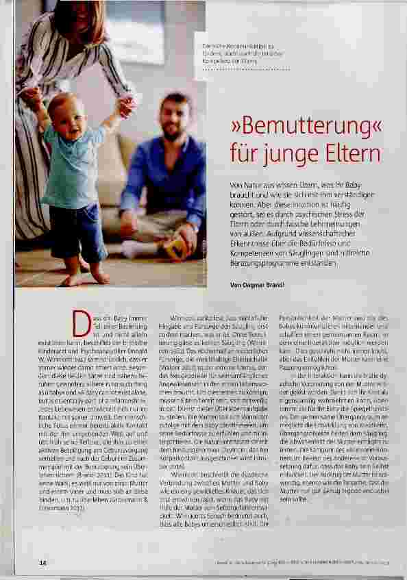 Vorschauseite 1: »Bemutterung« für junge Eltern