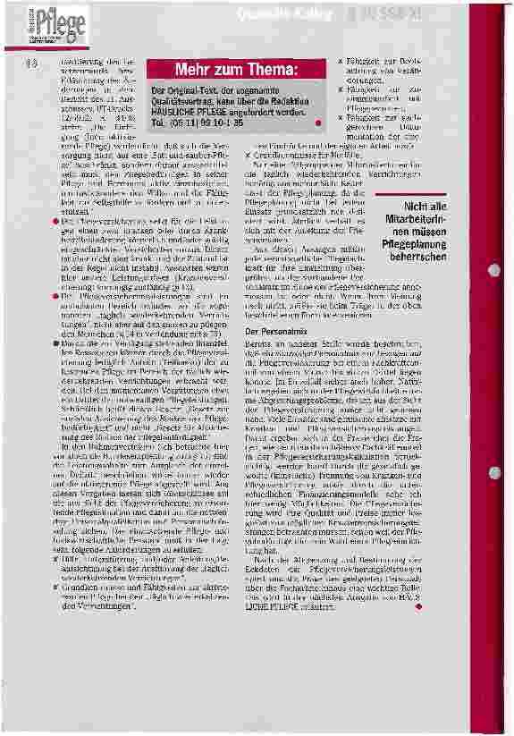 Vorschauseite 4: Qualität als Baustein der Pflegeversicherung Teil 3: Die verantwortliche Pflegefachkraft