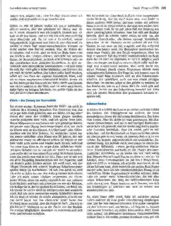 Vorschauseite 3: Gedanken eines Schizophrenen