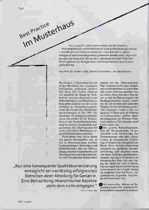 Vorschauseite 1: Best Practice Im Musterhaus