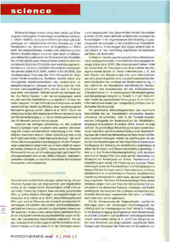 Vorschauseite 4: Evidenzbasierte RehabilitationZwischen Standardisierung