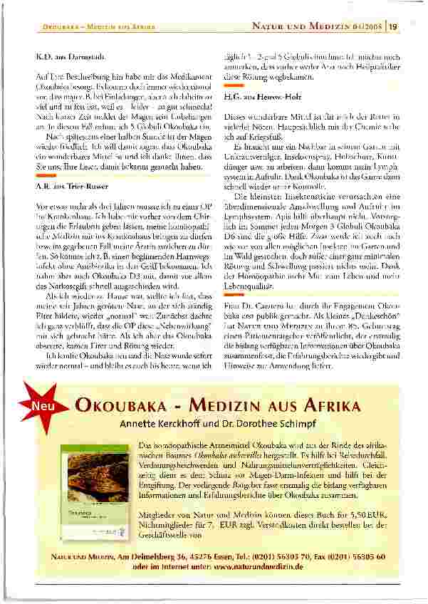 Vorschauseite 2: Okoubaka - Medizin aus Afrika