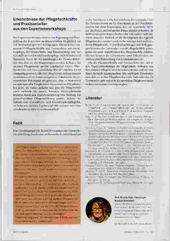 Vorschauseite 5: Ein Curriculum für die generalistische Pflegeausbildung