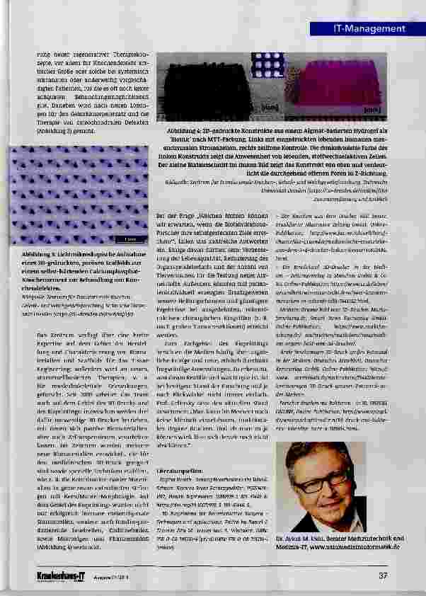 Vorschauseite 2: 3D-Druck in der Medizin