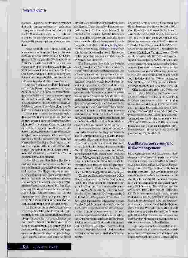 Vorschauseite 4: Prävention von therapieassoziierten Infektionen in Frankreich