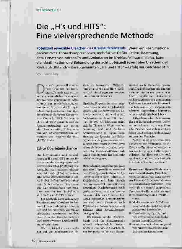 Vorschauseite 1: Die „Hs und HITS: Eine vielversprechende Methode