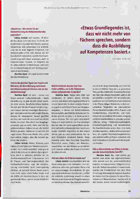 Vorschauseite 2: Die Akademisierung stärkt den Berufsstand der Hebammen