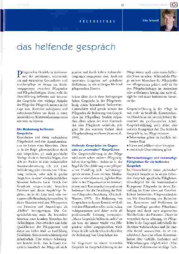 Vorschauseite 1: das helfende Gespräch