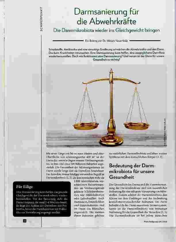 Vorschauseite 1: Darmsanierung für die Abwehrkräfte