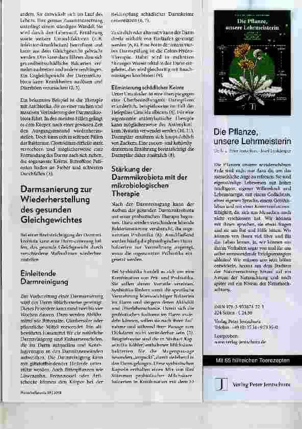 Vorschauseite 2: Darmsanierung für die Abwehrkräfte