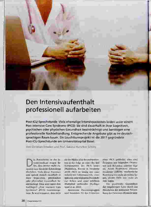 Vorschauseite 1: Den Intensivaufenthalt professionell aufarbeiten