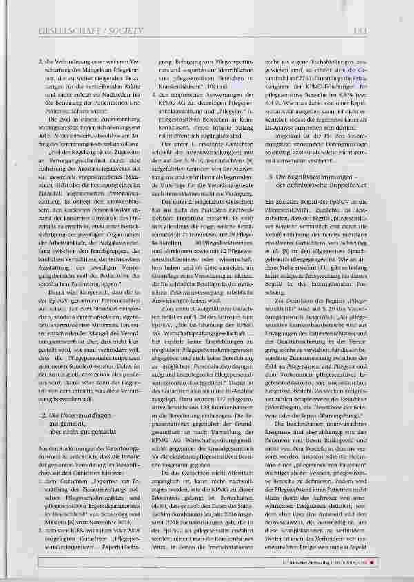 Vorschauseite 2: Pflegepersonaluntergrenzen - der Spagat zwischen Anspruch und Wirklichkeit