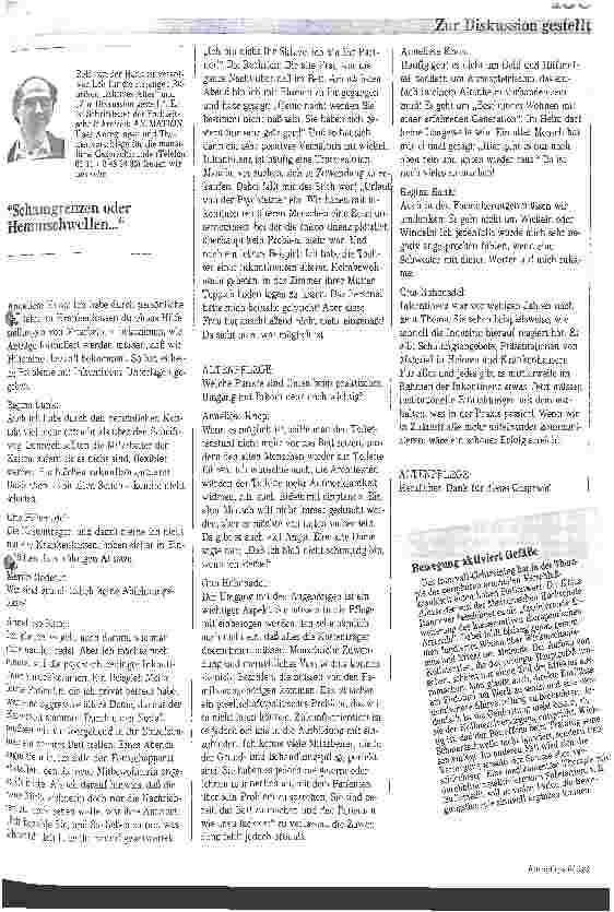 Vorschauseite 4: Inkontinenz - Mehr als ein Pflegeproblem? Eine Gesprächsrunde