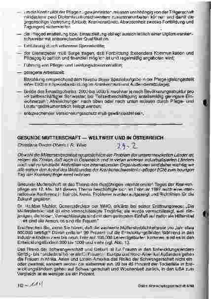 Vorschauseite 3: Die derzeitige Situation der Hauskrankenpflege in Österreich