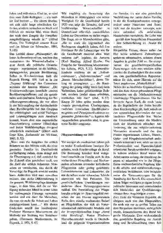 Vorschauseite 2: Gehorsame Übernahme der neuen Wertmaßstäbe Gedanken zum Pflegeberuf im Dritten Reich
