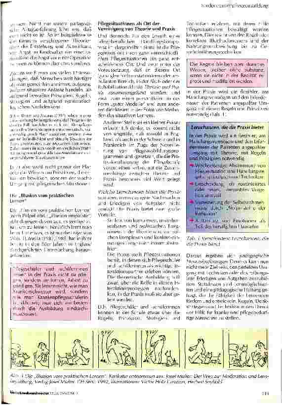 Vorschauseite 2: Pflegekompetent handeln - wie und wo lernt man das?