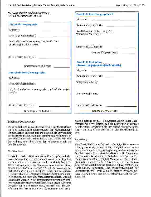 Vorschauseite 6: Lernzielund Beurteilungskonzept für KrankenpflegeschülerInnen in der Akutpsychiatrie
