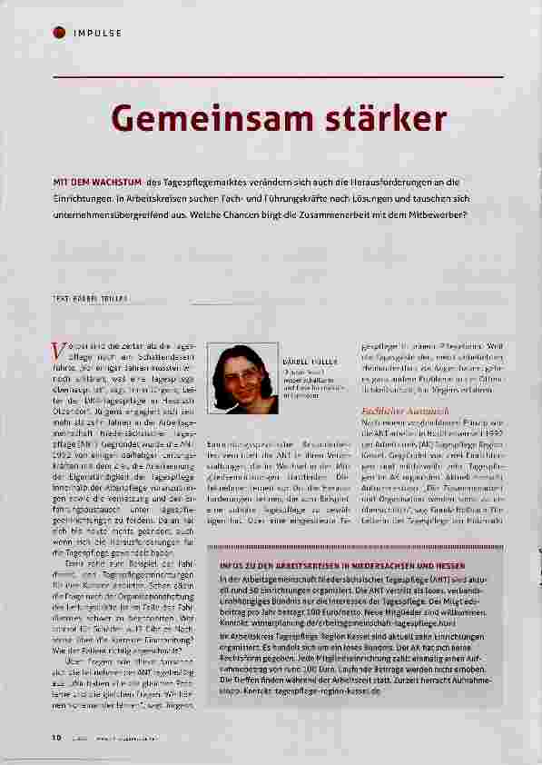 Vorschauseite 1: Gemeinsam stärker