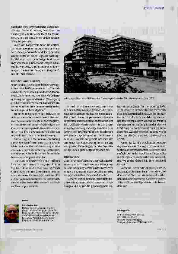 Vorschauseite 4: Pionier der modernen Psychiatrie
