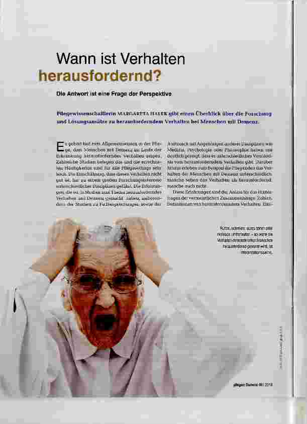 Vorschauseite 1: Wann ist Verhalten herausfordernd?