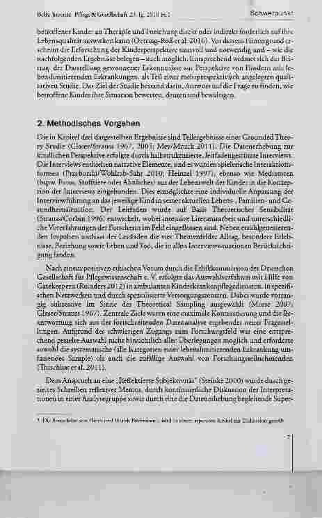 Vorschauseite 3: Kindsein mit einer iebensiimitierenden Erkrankung Erieben und Strategien aus Kinderund Jugend Perspektive