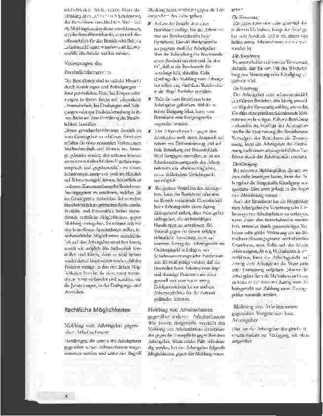 Vorschauseite 3: Mobbing am Arbeitsplatz 2. Teil