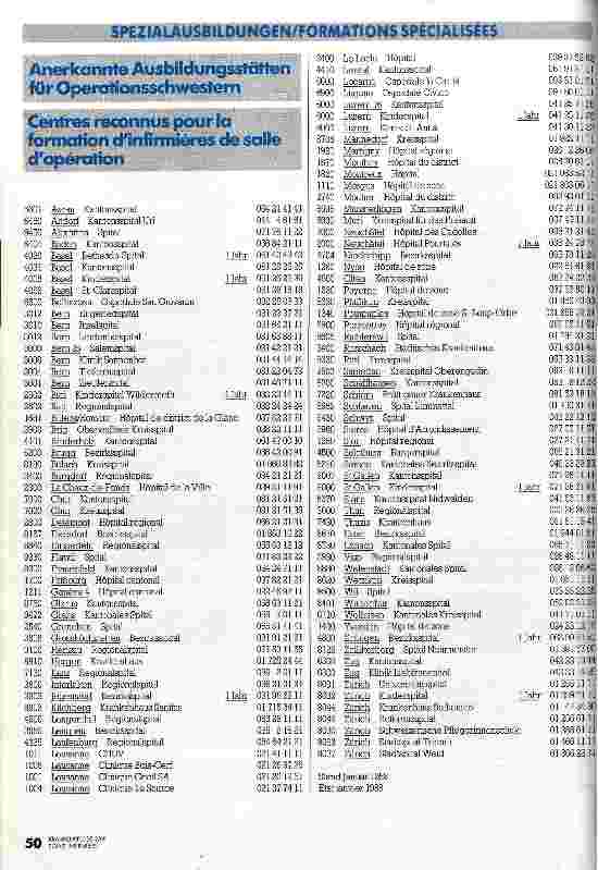 Vorschauseite 4: Anerkannte Ausbildungsstätten für Intensivpflege und Reanimation