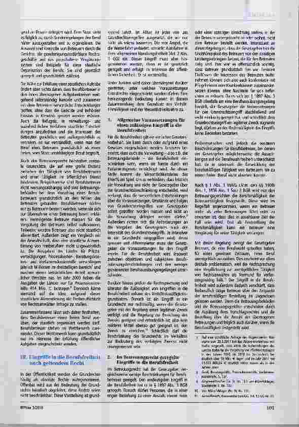 Vorschauseite 2: Die Berufsfreiheit - Das vergessene Grundrecht