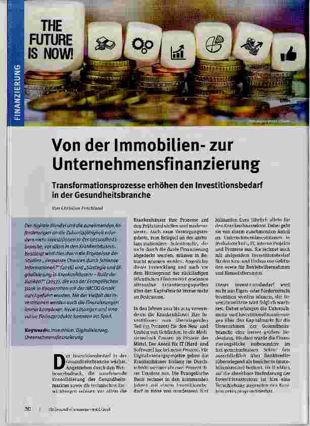 Vorschauseite 1: Von der Immobilienzur Unternehmensfinanzierung